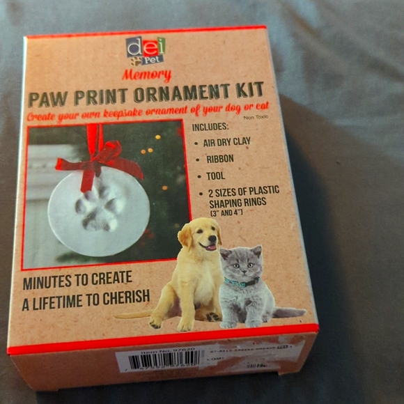 Deli Pet Memory Paw Print Ornament Kit SALE - Picture 1 of 5